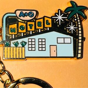 Archer & Olive A+O Motel Enamel Keychain Retro Hotel Charm New In Box